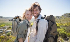 Фото Максима с женой в горах